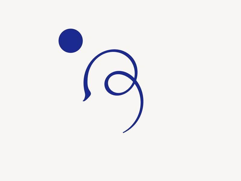 The finished letterform, a clean vector